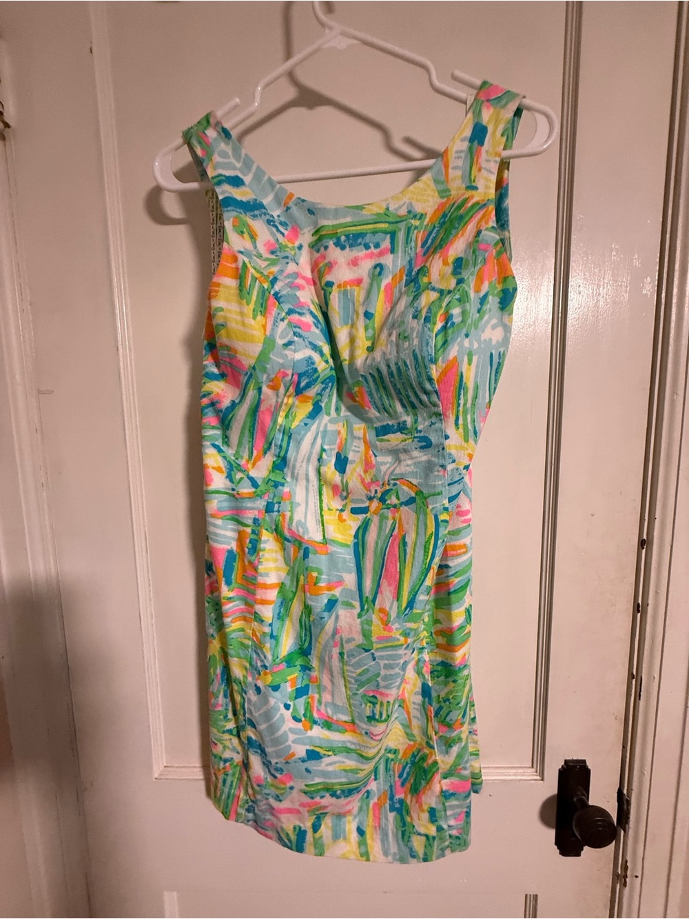 Sleeveless Multicolor Print Summer Dress